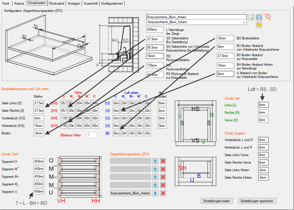 Information palette title 7 Blum Antaro